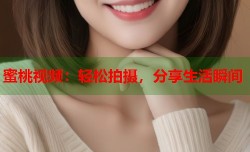 蜜桃视频：轻松拍摄，分享生活瞬间